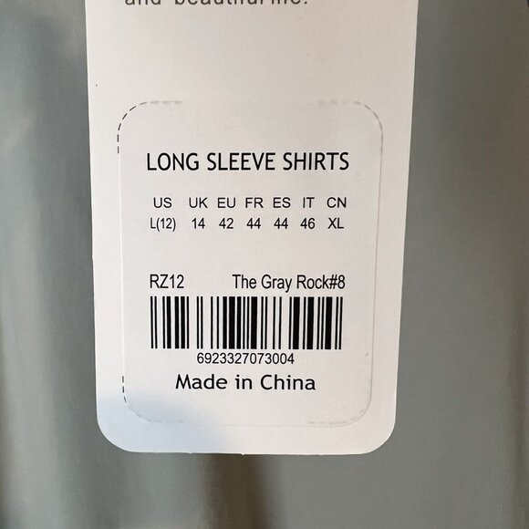 CRZ YOGA Butterluxe Wonmens Long Sleeve Workout Shirt Qtr Zip Size Large NWT - Picture 2 of 10